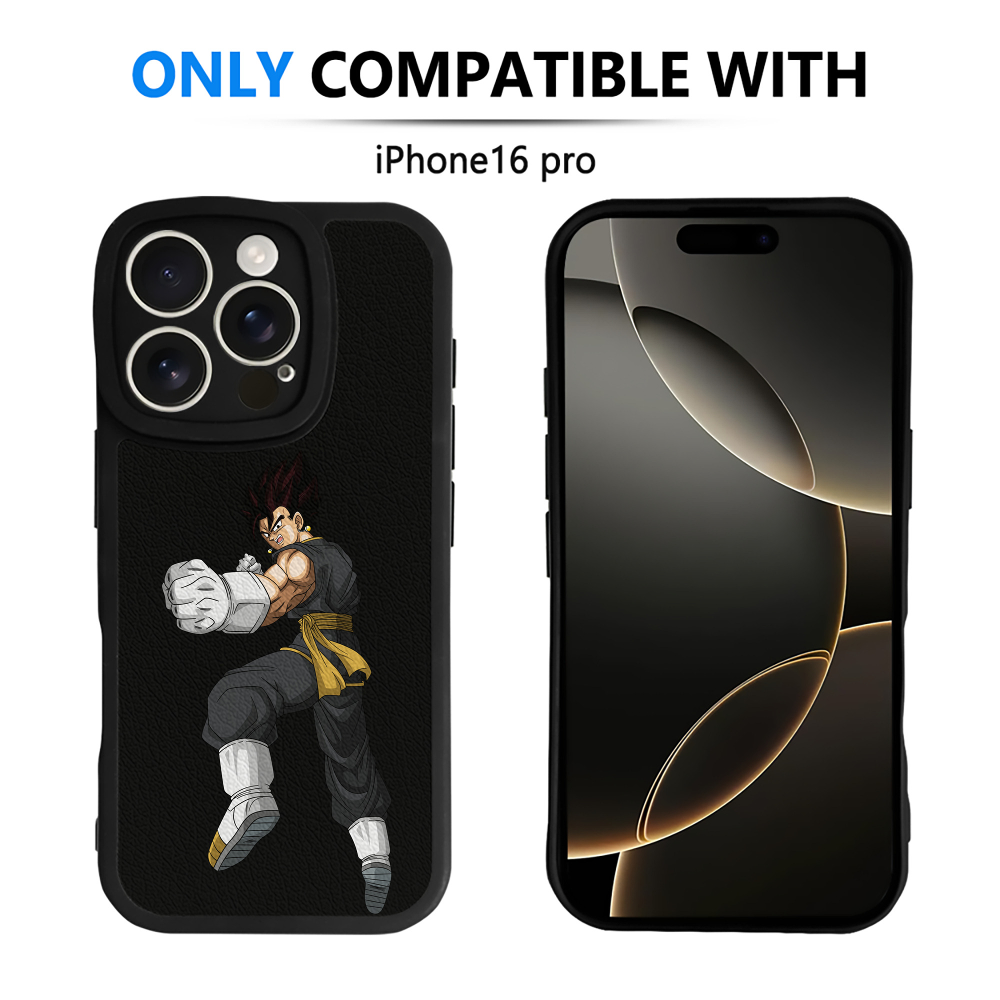 （画像用） ドラゴンボール ベジット DRAGON BALL Vegetto 【iPhone 16シリーズ対応】シリコンスマホケース（レザー調） 材質：シリコン